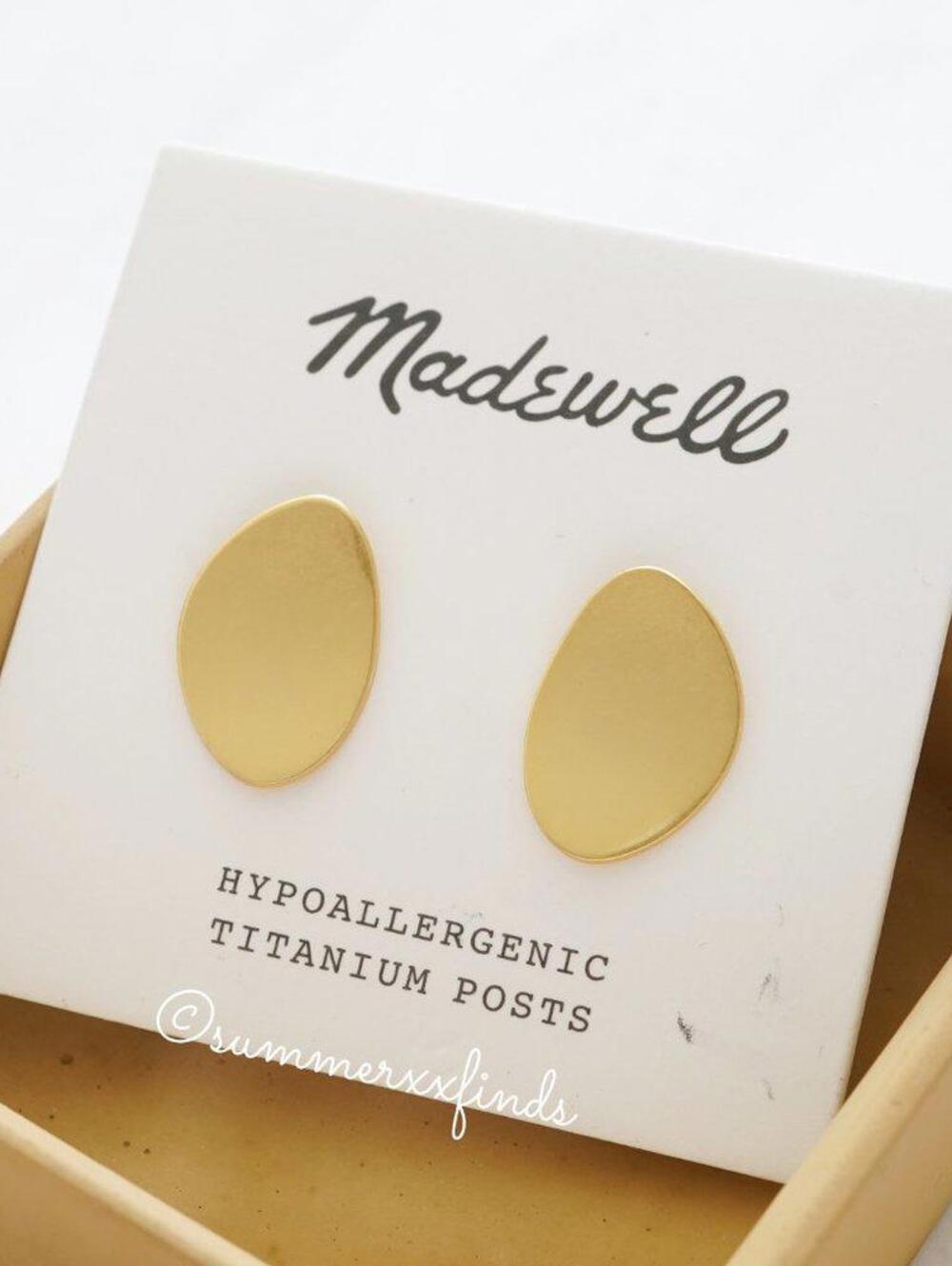 Madewell Petalwing Post Earrings | Hypoallergenic Titanium Posts